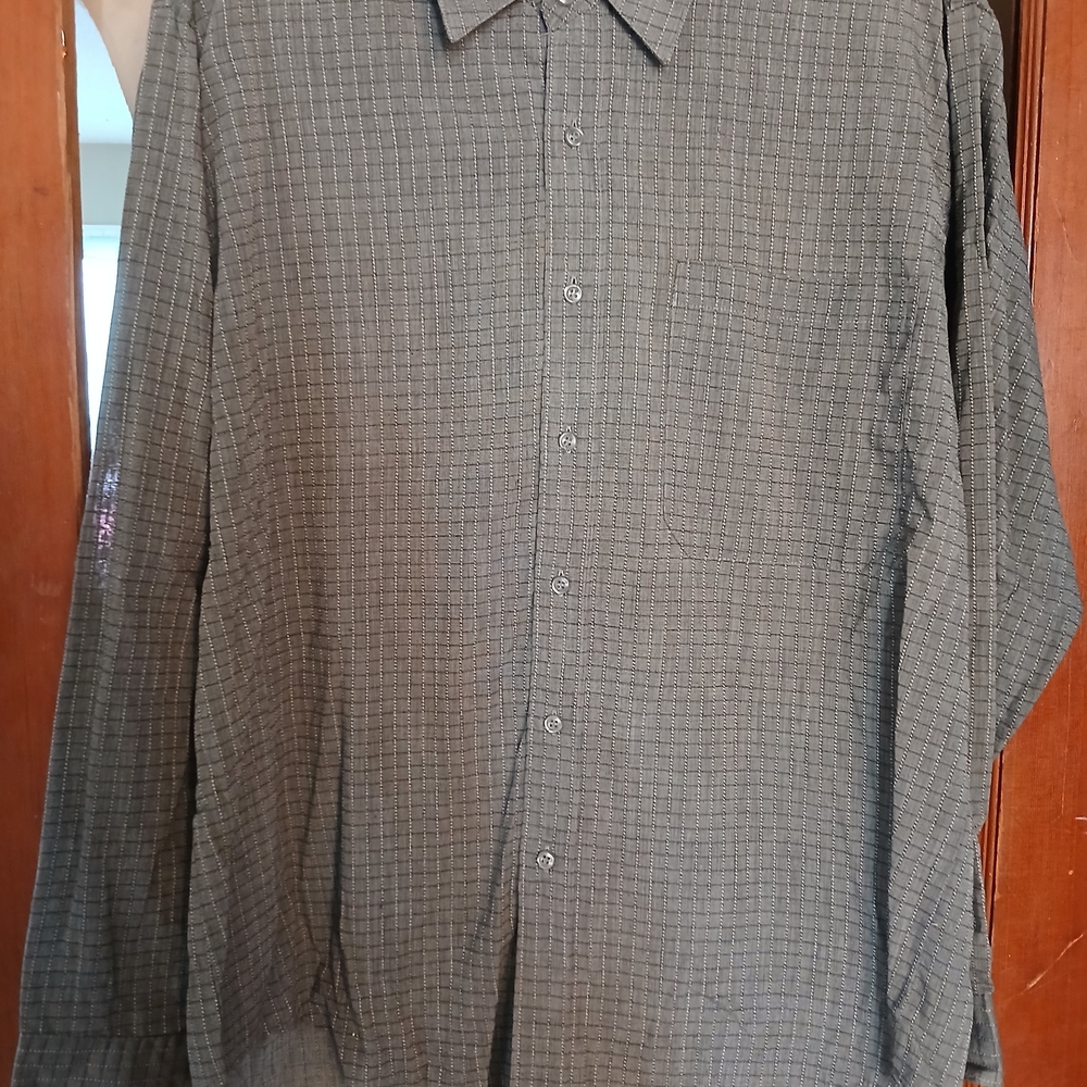 Puritan Gray Casual Button Down Shirt